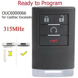 Cadillac Escalade ESV EXT 2007-2014 Keyless Smart Remote Key Fob OUC6000066