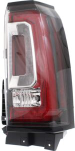 Evan-Fischer Tail Light Assembly Clear & Red Lens Passenger Side